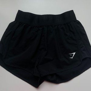 gymshark black training shorts size xs